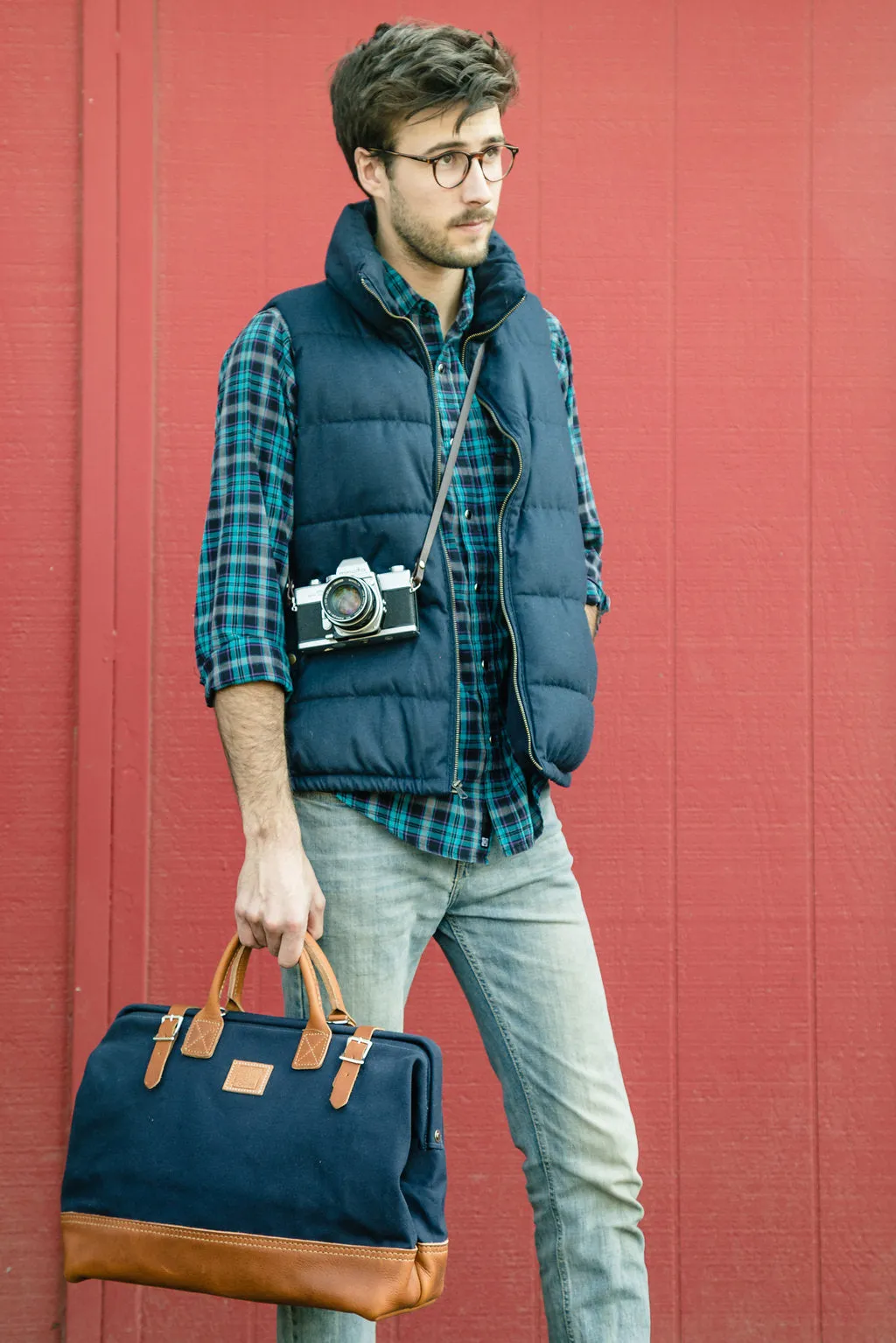 16" Carpenter Bag in Midnight Blue