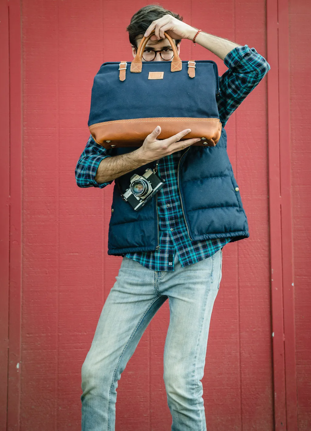 16" Carpenter Bag in Midnight Blue