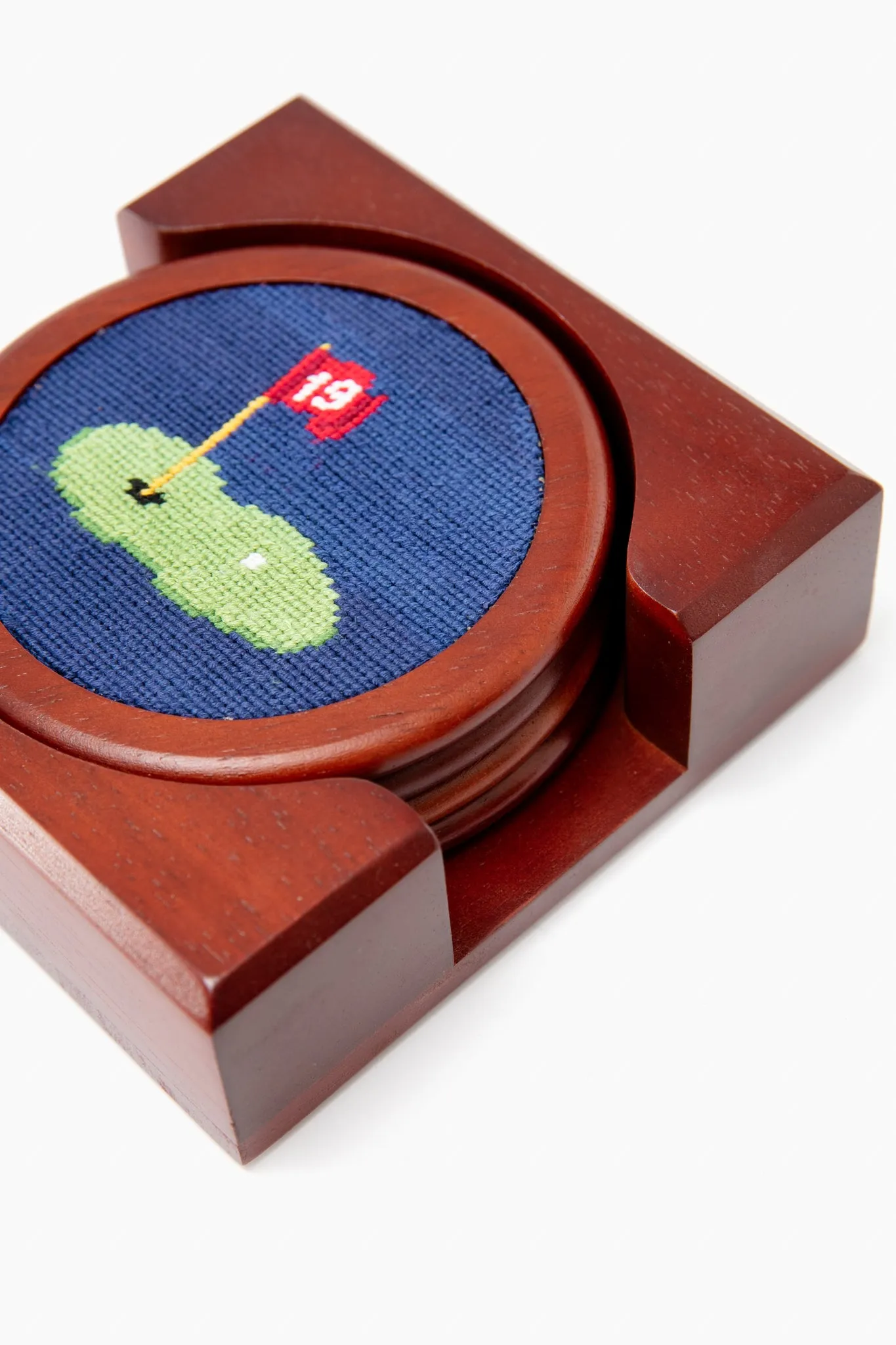 19th Hole Needlepoint Coaster Set