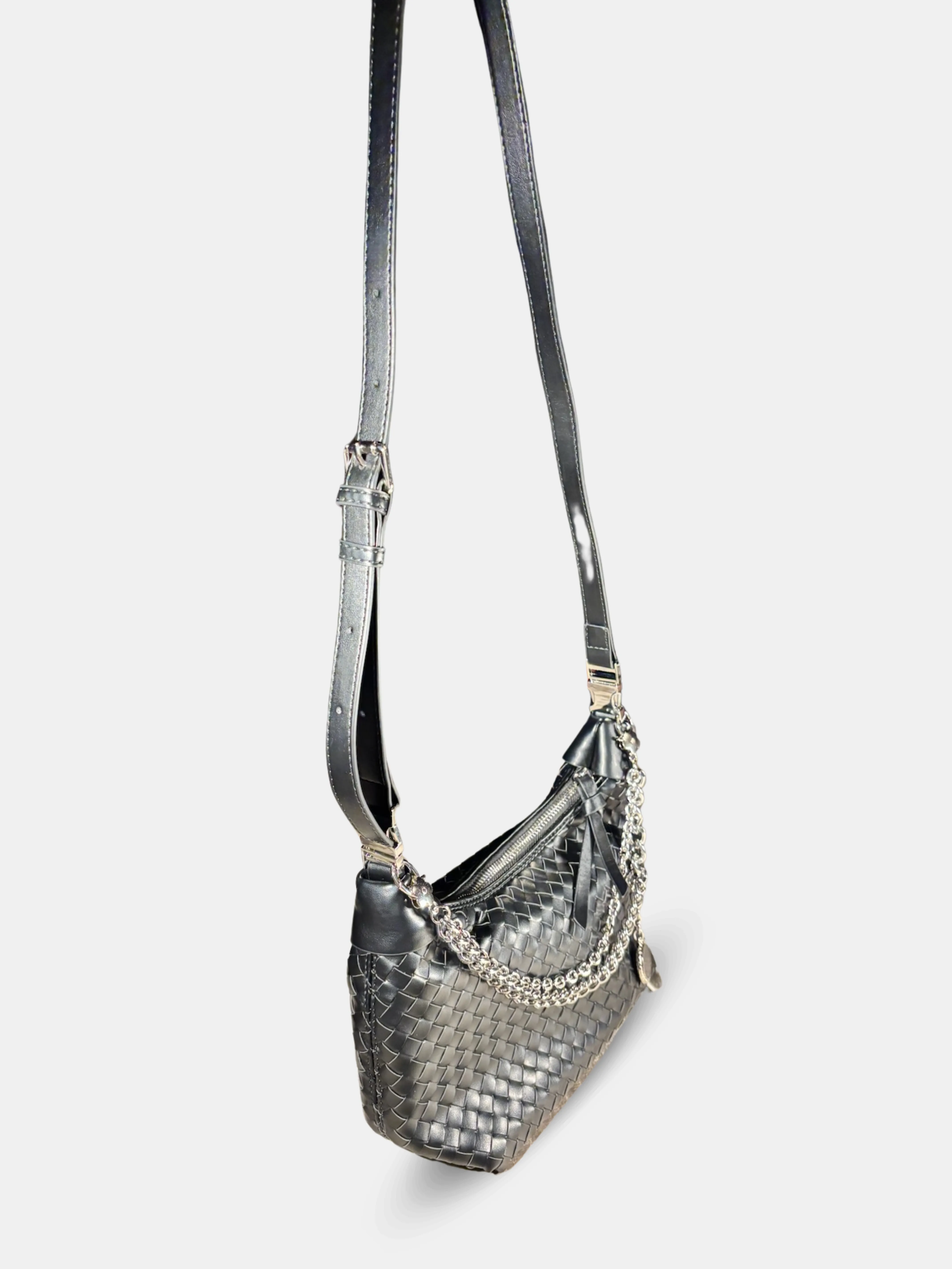 Adeline Soft Woven Charm Handbag