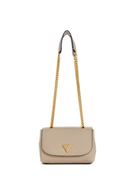 Beige Cosette Mini Crossbody Flap Bag