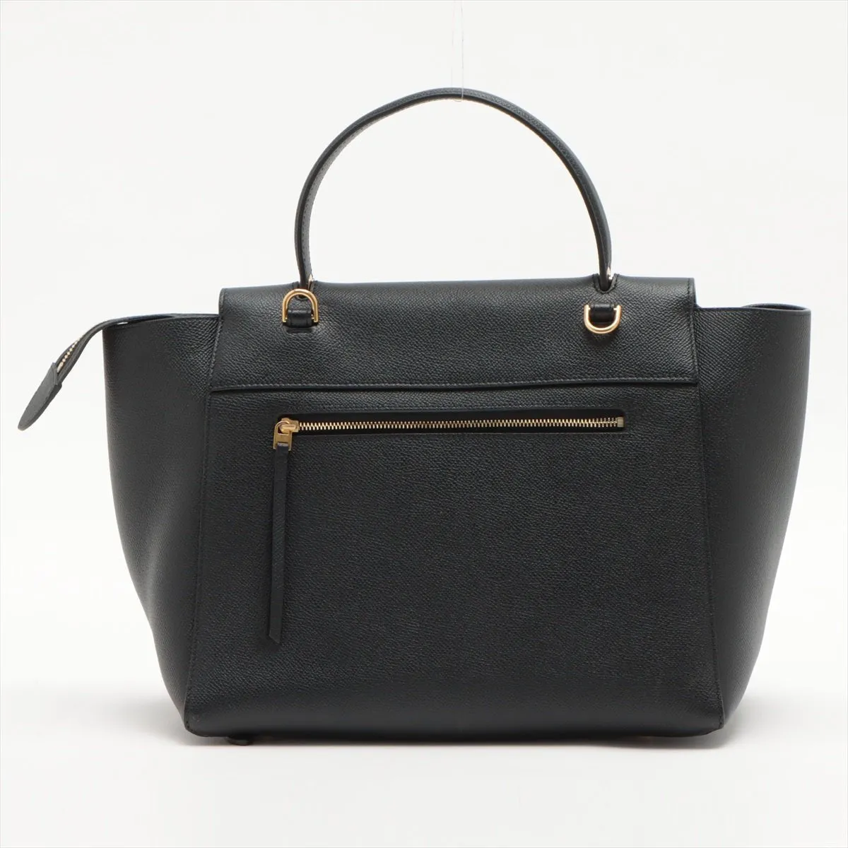 Belt Bag Mini Grained Leather Black Bag