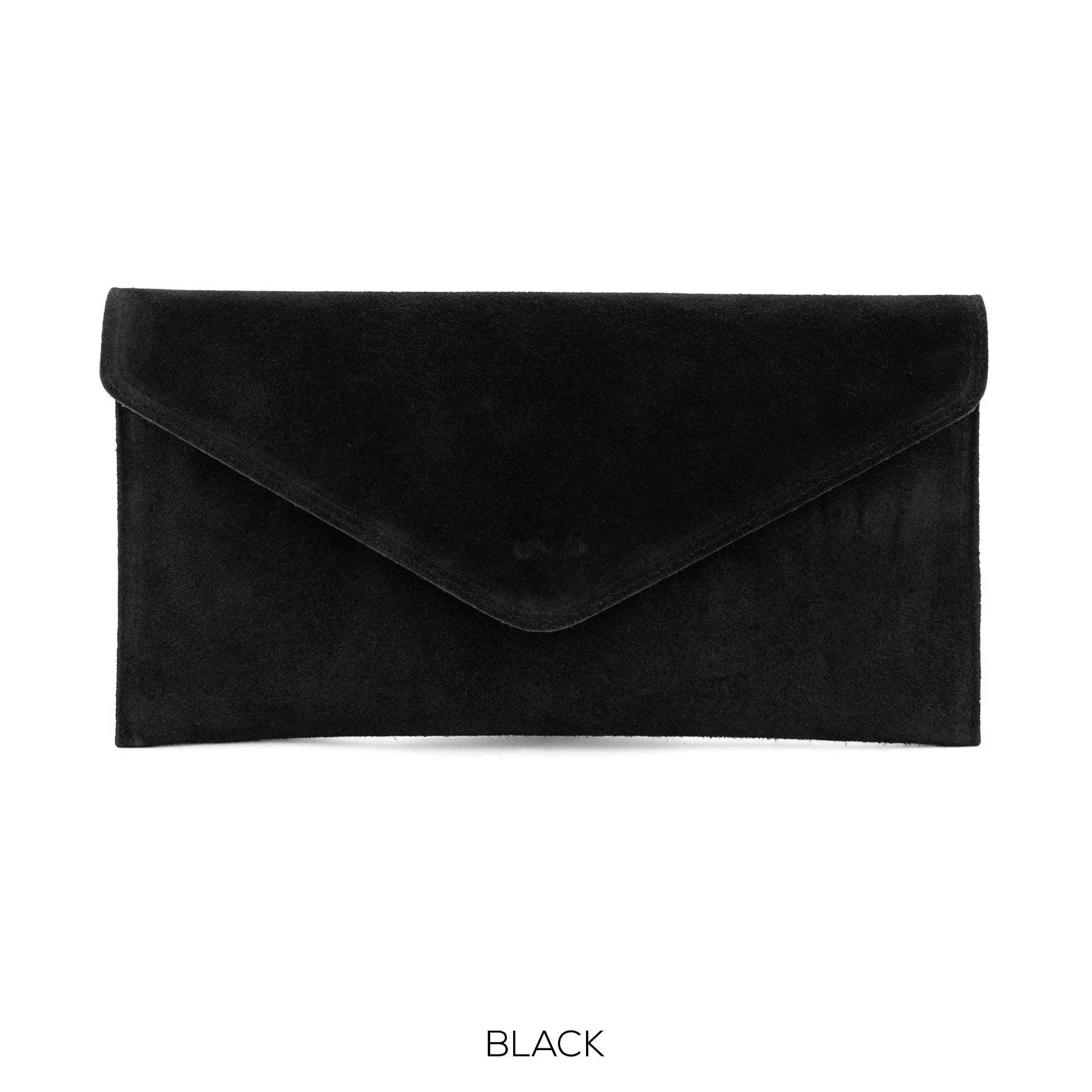 Black Envelope Clutch Bag