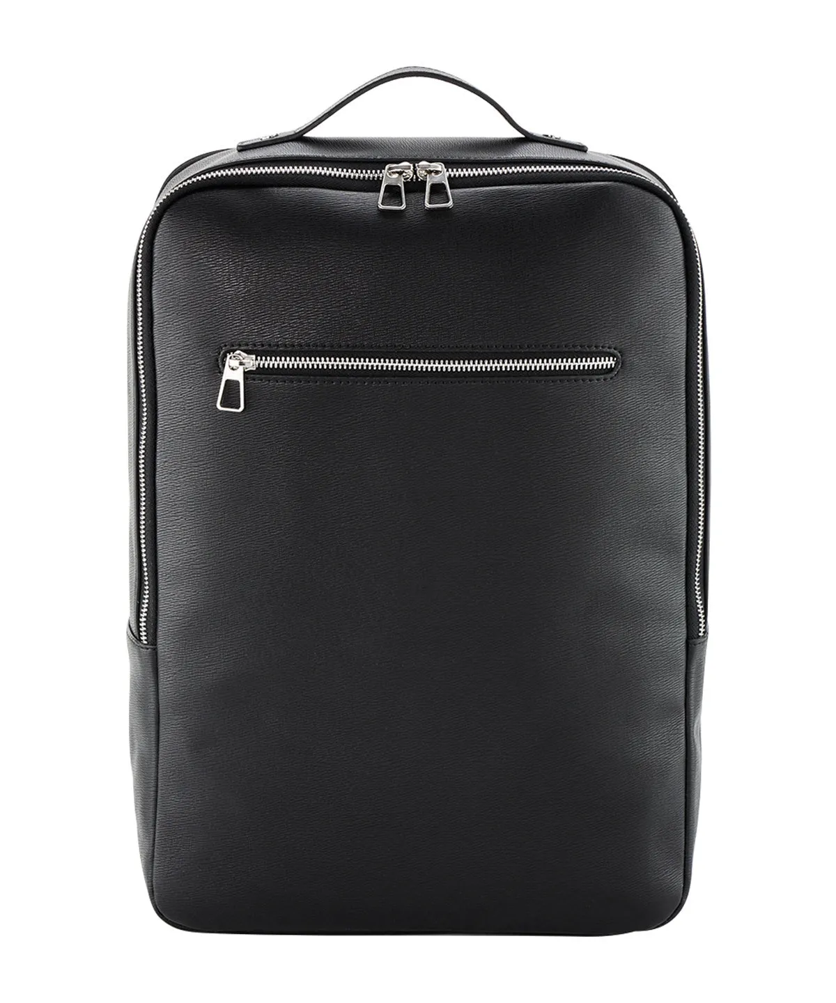 Black - Tailored luxe PU backpack