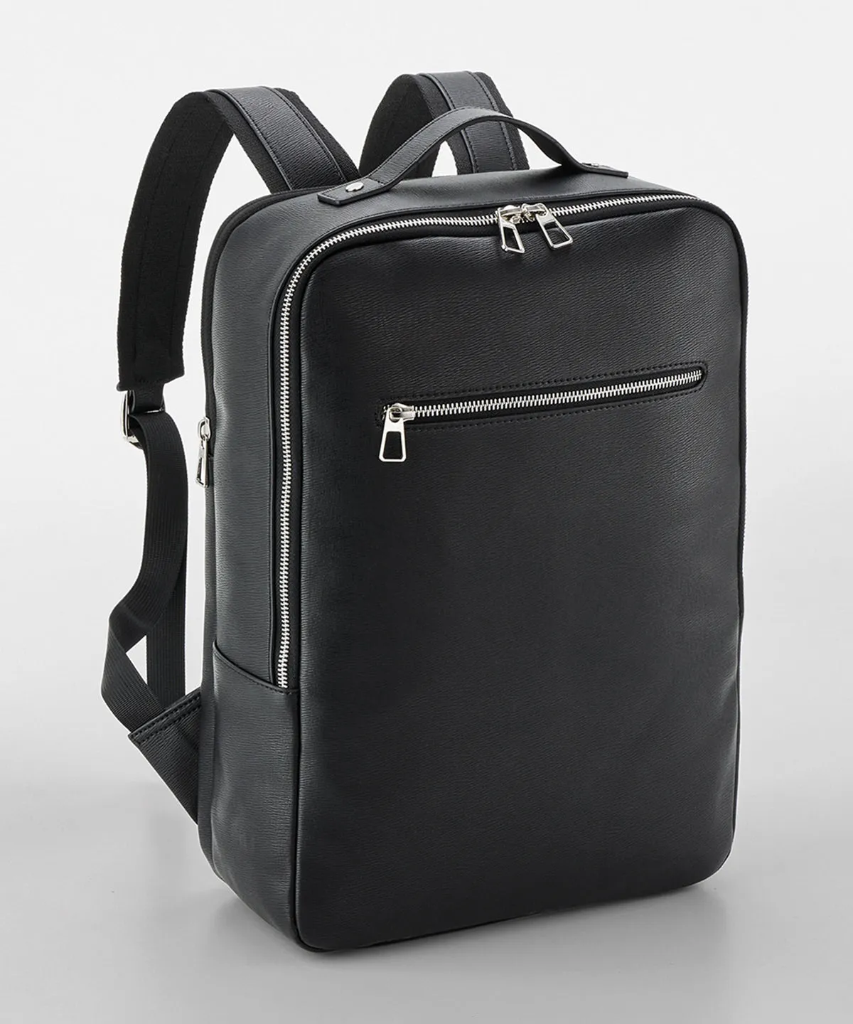 Black - Tailored luxe PU backpack