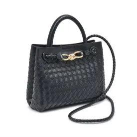 Blakely - Woven Crossbody Bag (Black)