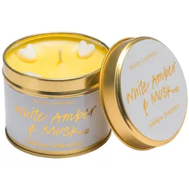 Bomb Cosmetics White Amber & Musk Tin Candle