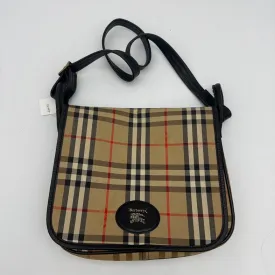 Burberry Nova Check Beige Canvas Shoulder Bag Medium