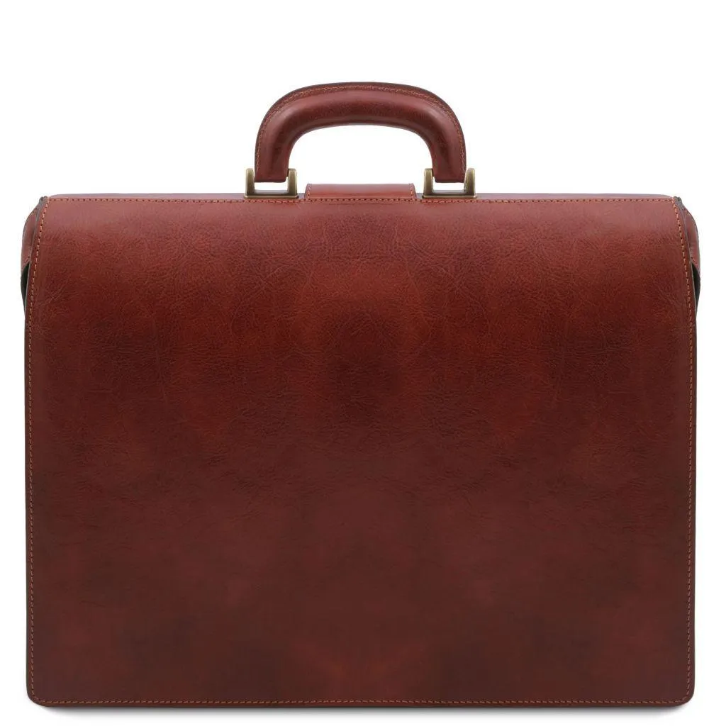 Canova - Leather doctor bag briefcase 3 compartments | TL142352