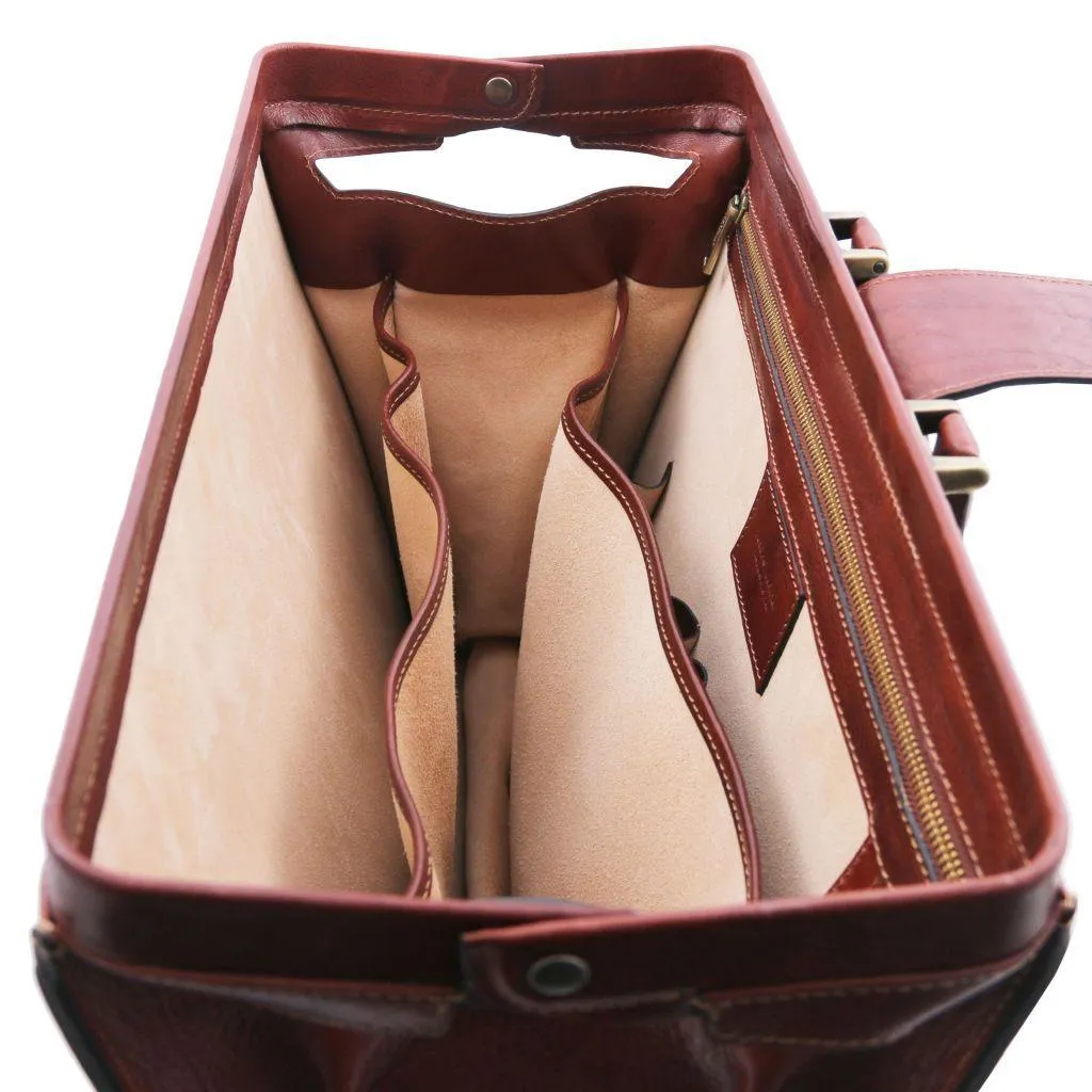 Canova - Leather doctor bag briefcase 3 compartments | TL142352