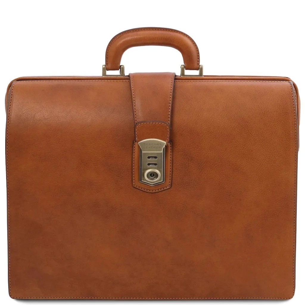 Canova - Leather doctor bag briefcase 3 compartments | TL142352