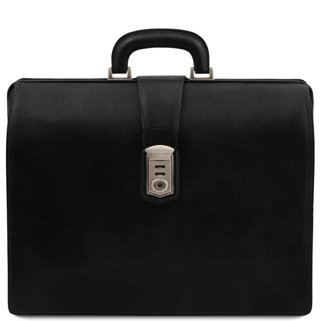 Canova - Leather doctor bag briefcase 3 compartments | TL142352