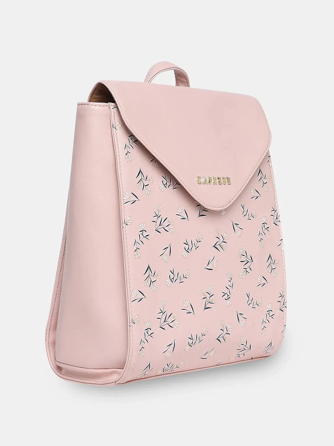 Caprese Merida Backpack Large Printed Women'S Bag Blush