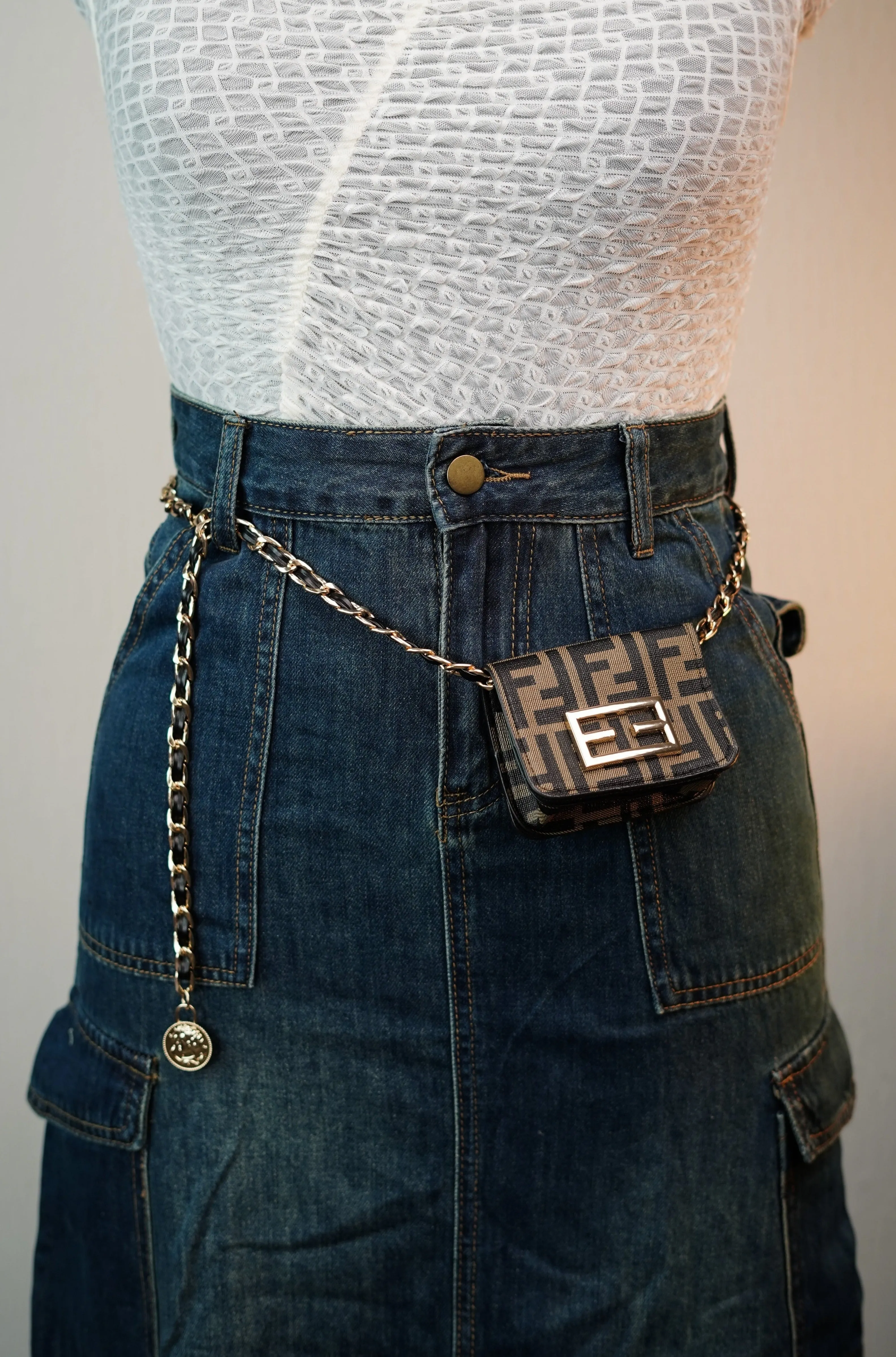 Chain Belt with Mini Bag