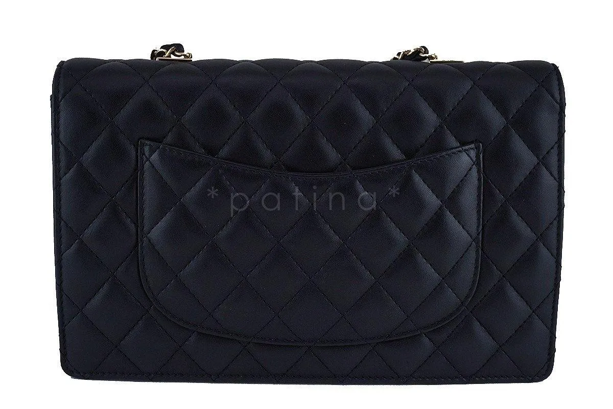 Chanel Black Limited Fantasy Pearls Classic Flap Evening Bag