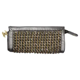 Chanel Lambskin Chain Embellished Clutch