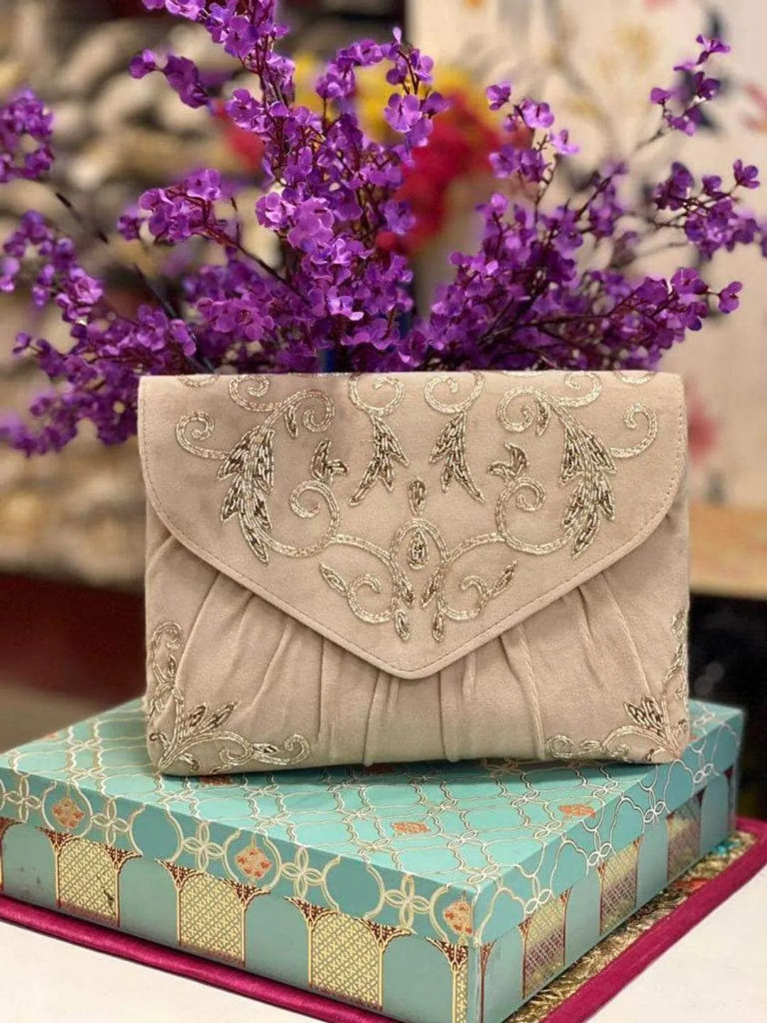 Classic Handcrafted Bridal Clutch