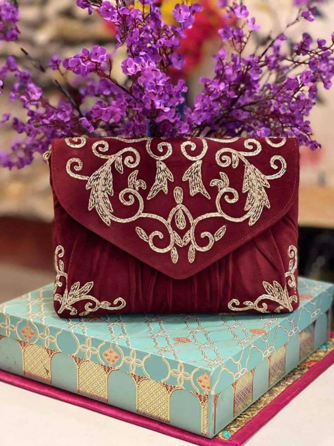 Classic Handcrafted Bridal Clutch