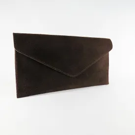 Coffee Brown Envelope Clutch Bag