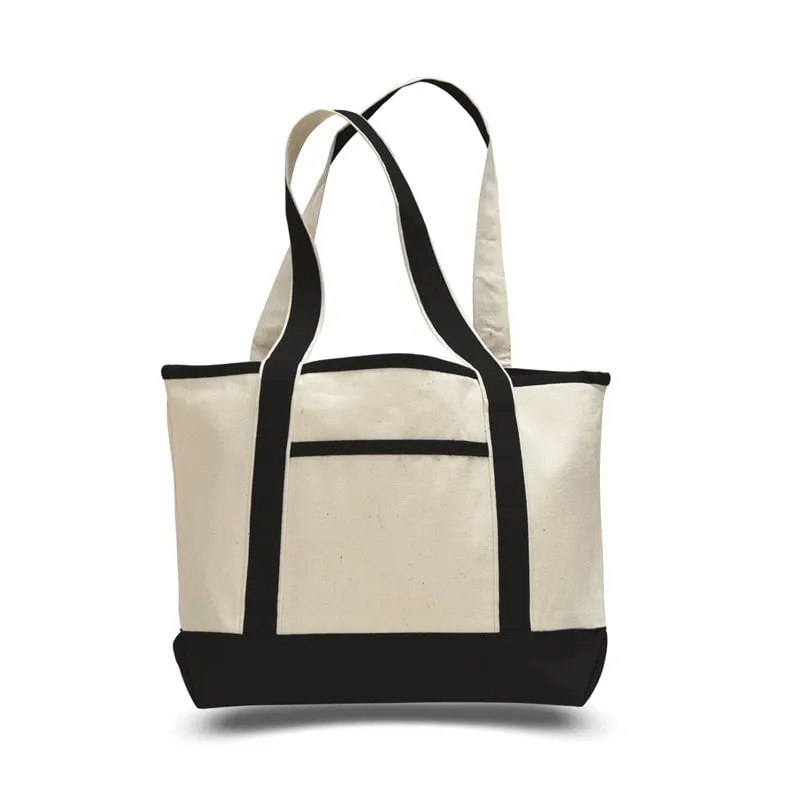 Custom Small Deluxe Shopping Canvas Tote Bags