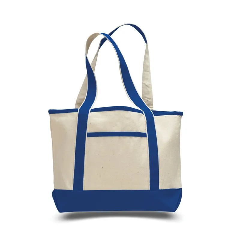 Custom Small Deluxe Shopping Canvas Tote Bags