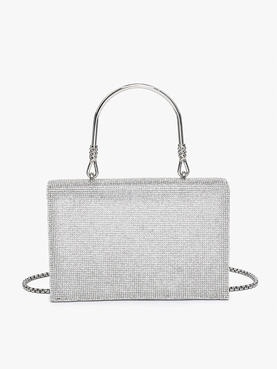 Daphne Rhinestone Envelope Clutch