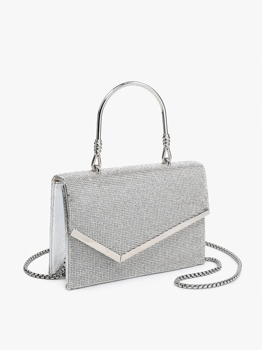 Daphne Rhinestone Envelope Clutch