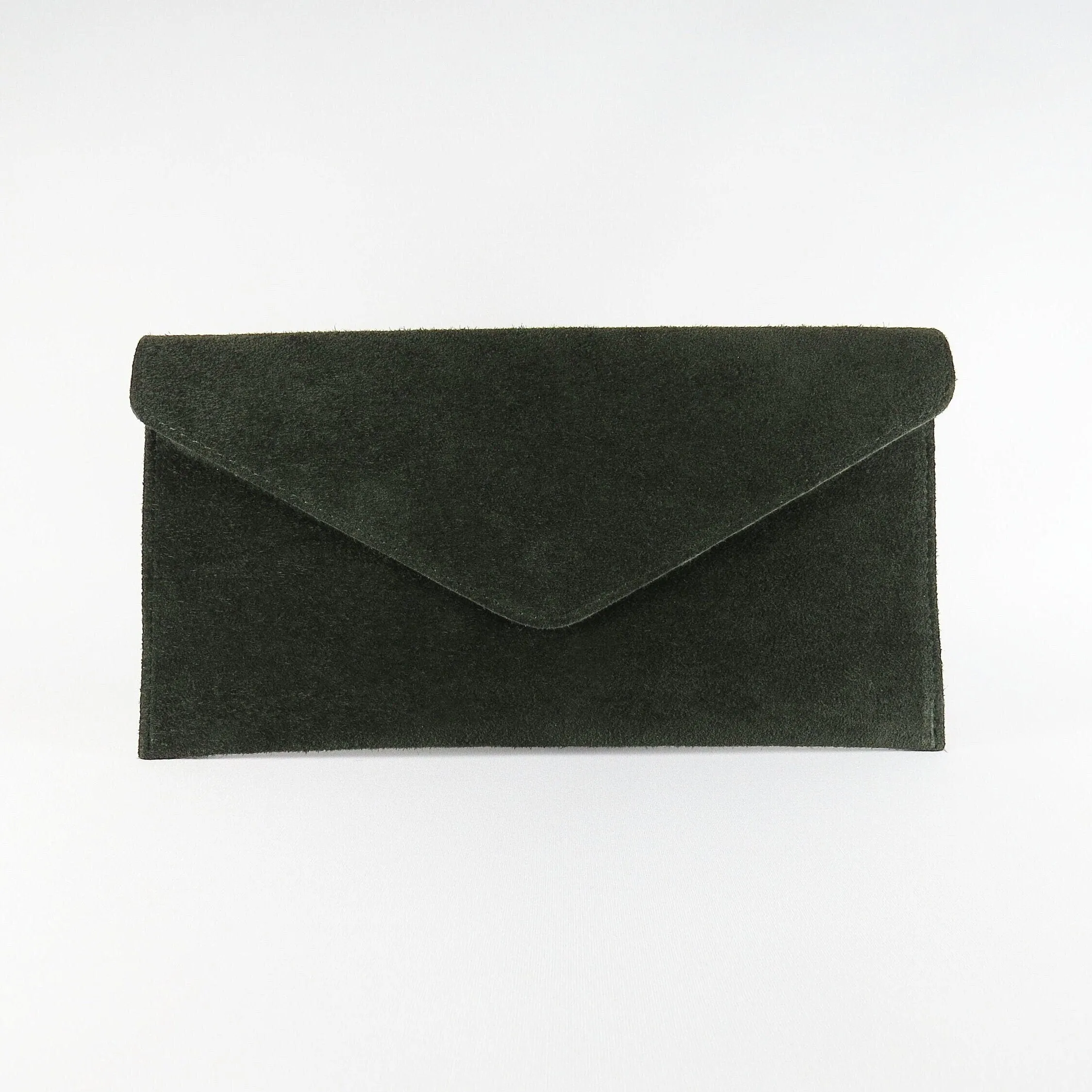 Dark Green envelope clutch bag