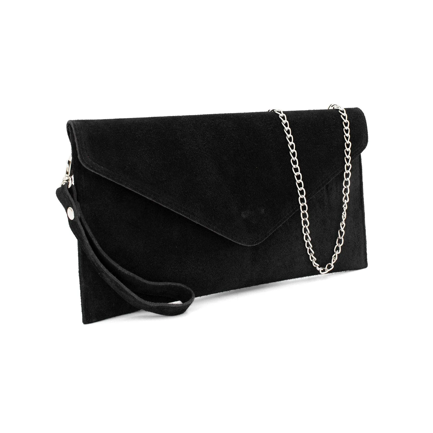 Denim Blue Envelope Clutch Bag