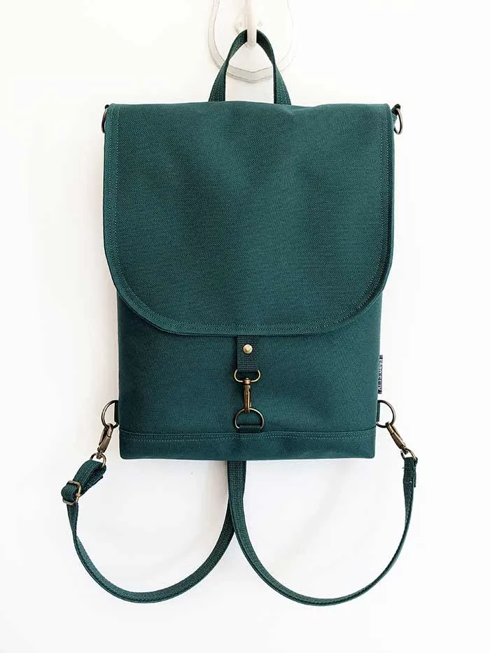 Emerald Green Vegan Sustainable Backpack