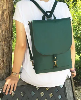 Emerald Green Vegan Sustainable Backpack