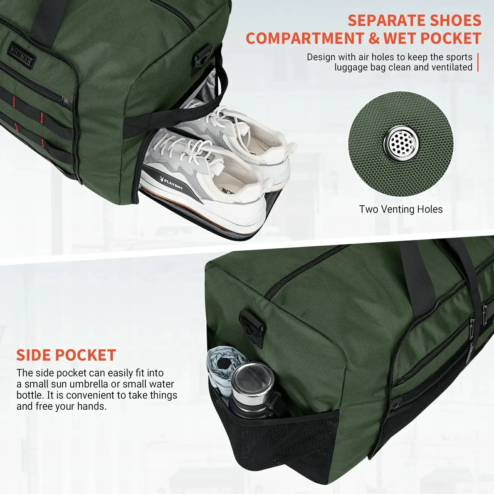 Foldable Duffel Bag for Travel 65L Lightweight Packable