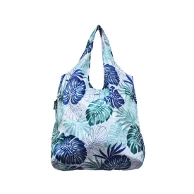 Foldable Reusable Shopping Bags LEAF - GREEN / BLUE