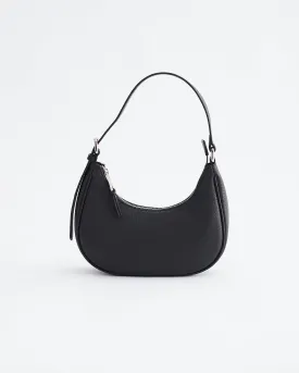 Friday Bag: Black Pebbled Leather