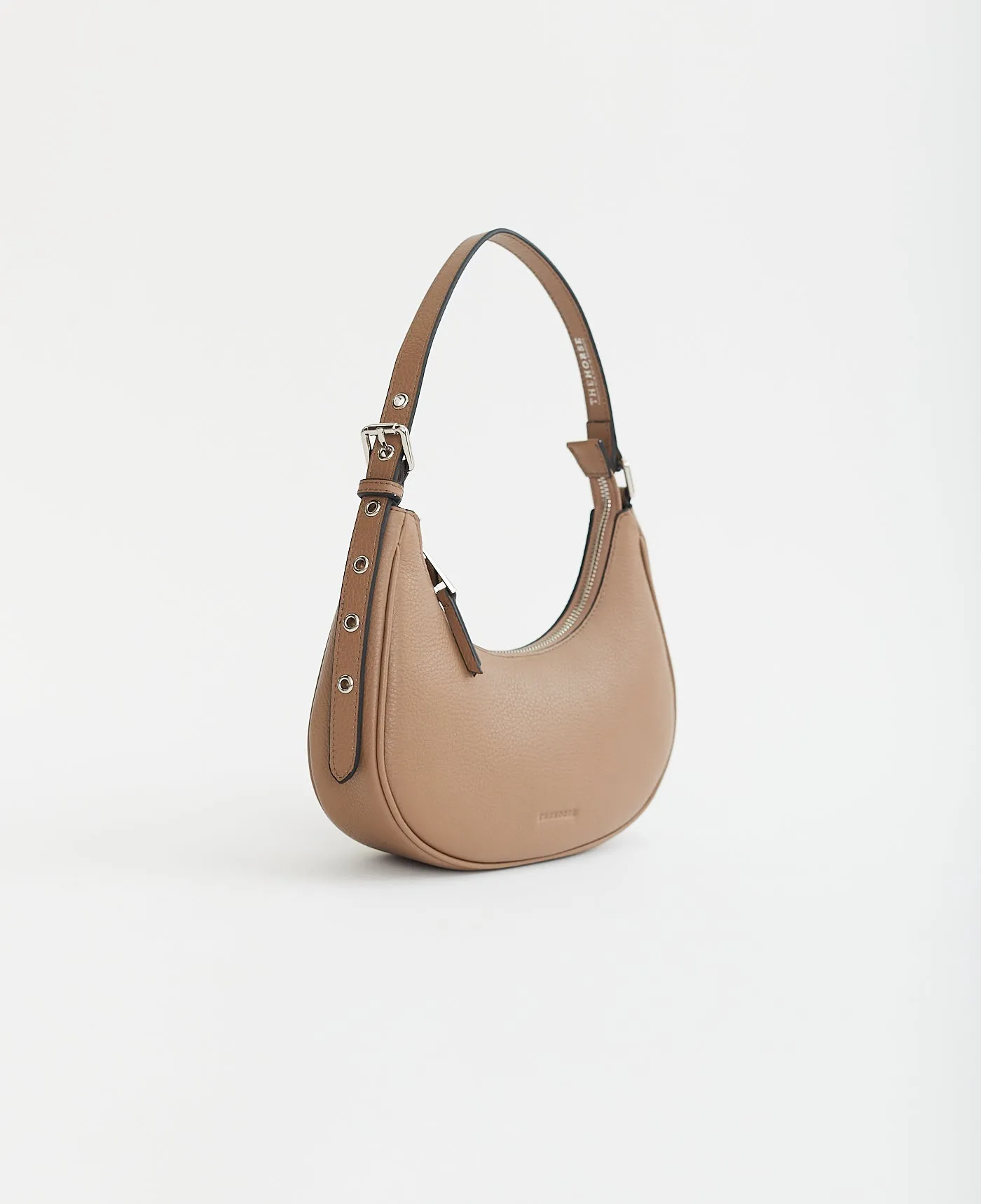 Friday Bag: Taupe Pebbled Leather