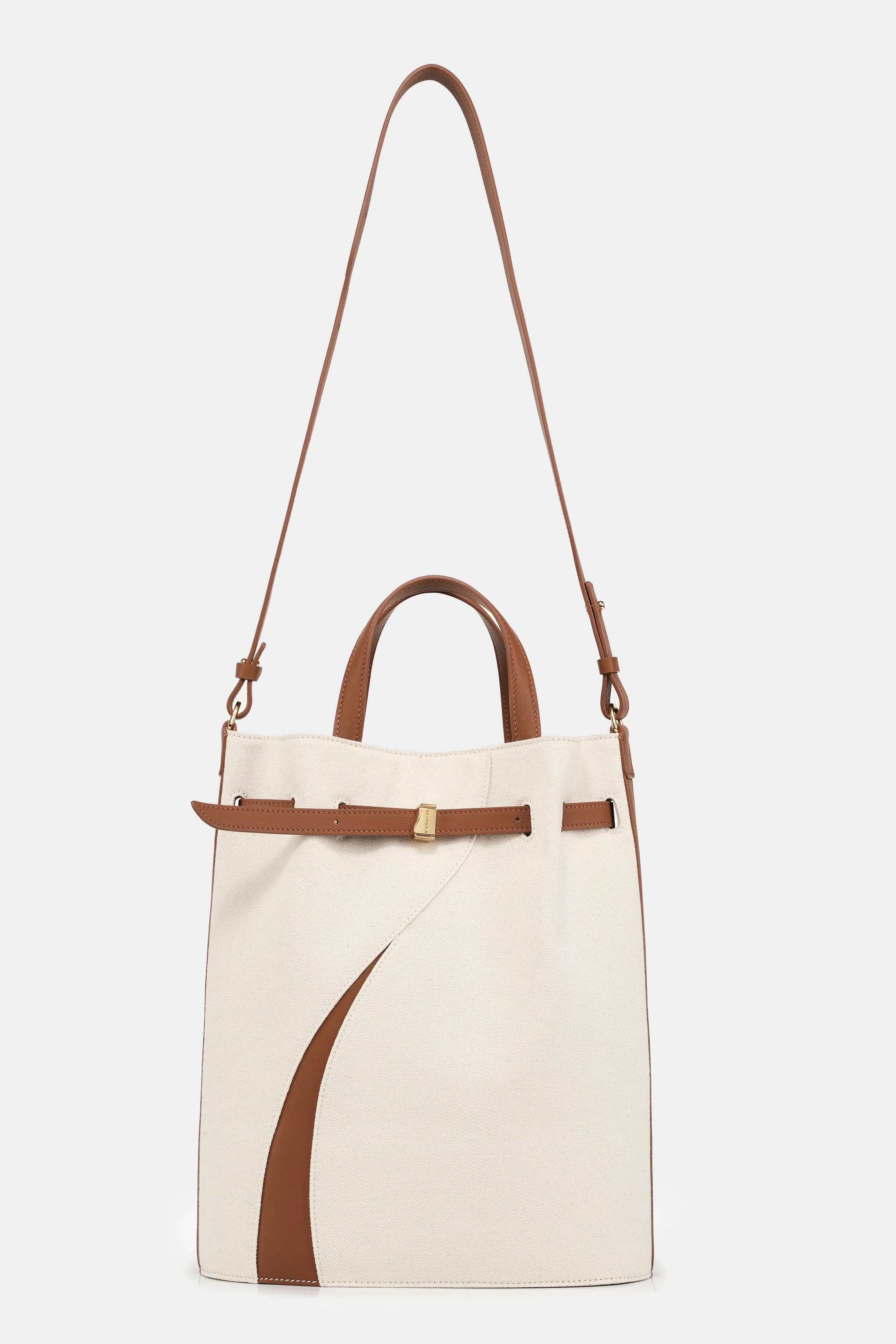 Functional Leather Bucket Bag Big Size