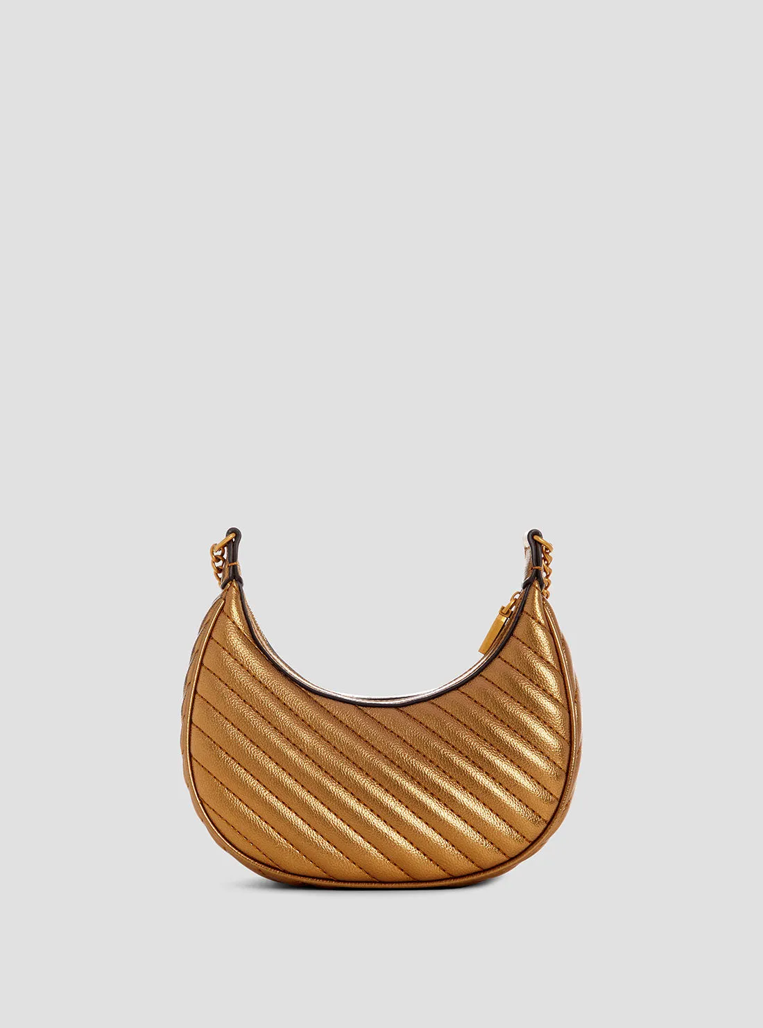 Gold Sela Mini Crossbody Hobo Bag