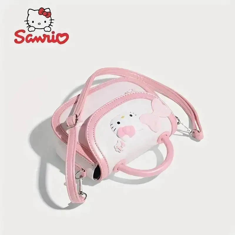 Hello Kitty Pink and White Saddle Bag