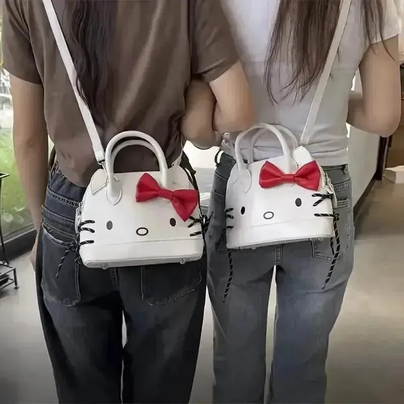 Hello Kitty Pink and White Saddle Bag