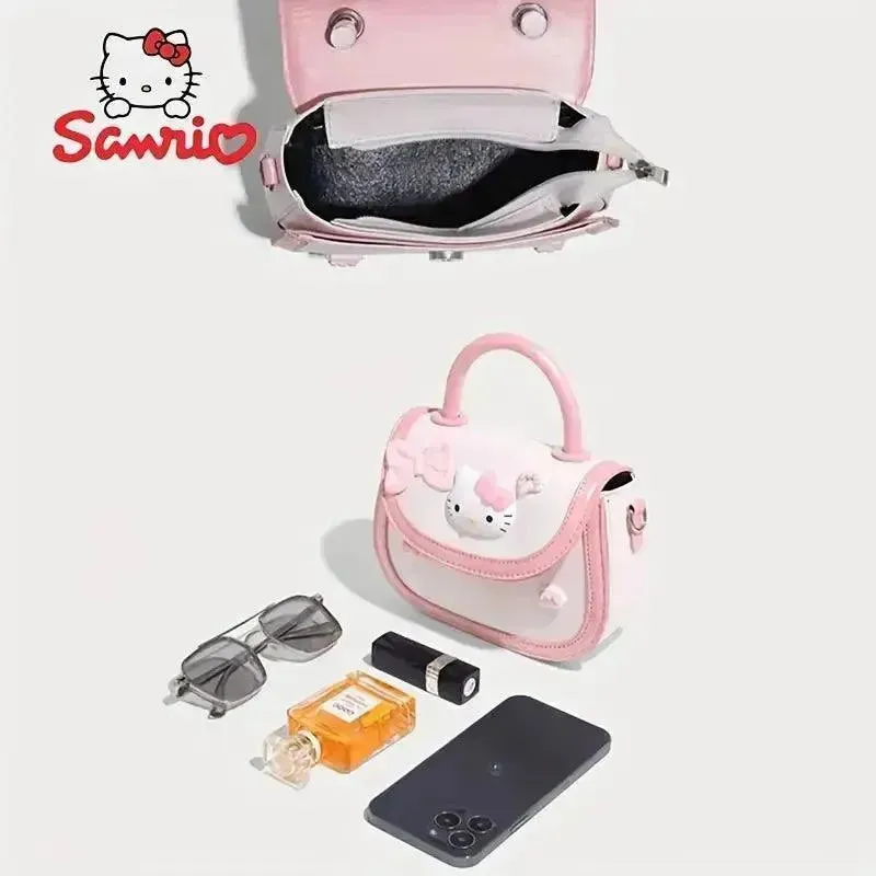 Hello Kitty Pink and White Saddle Bag