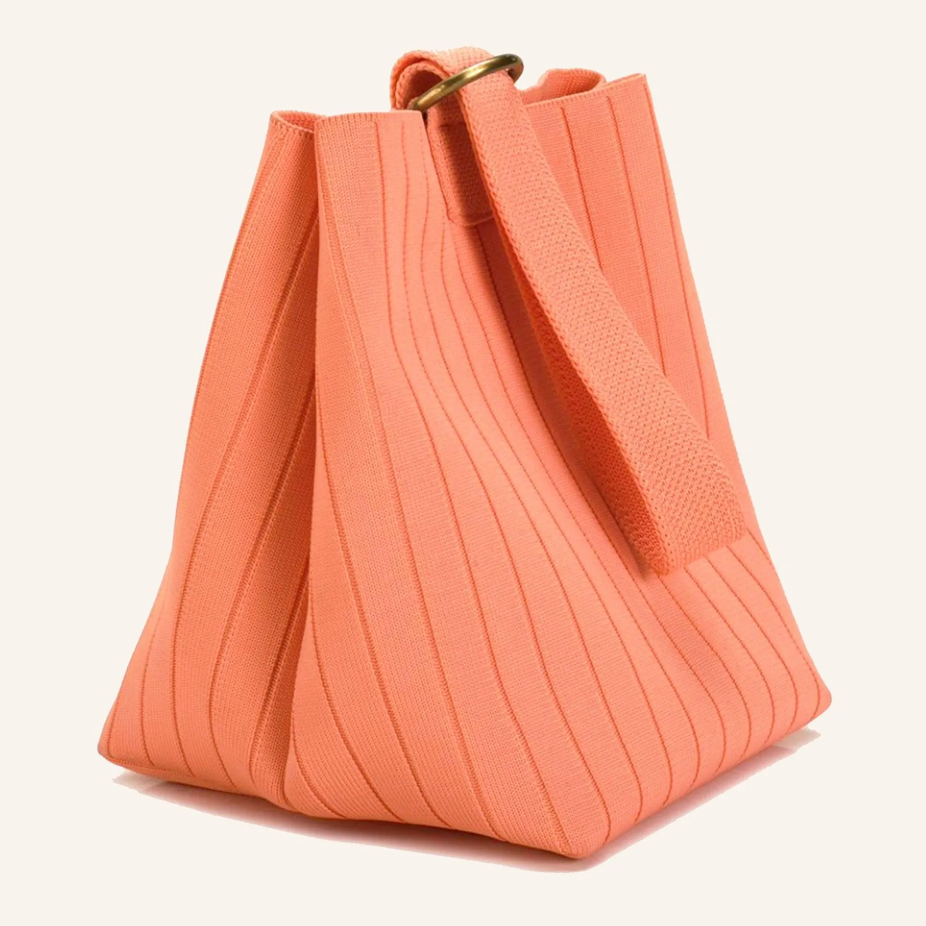 Jude- Mini Bucket Bag-Peach