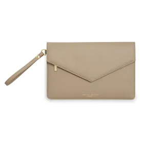 Katie Loxton Esme Envelope Taupe Clutch Bag KLB794 S