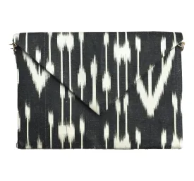 La Reine Silk Ikat Envelope Clutch - Large