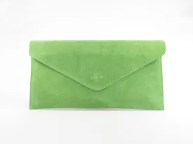 Lime Green Envelope Clutch Bag