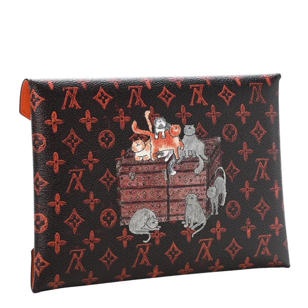 Louis Vuitton Marron Monogram Canvas Catogram Kirigami GM Pochette Bag