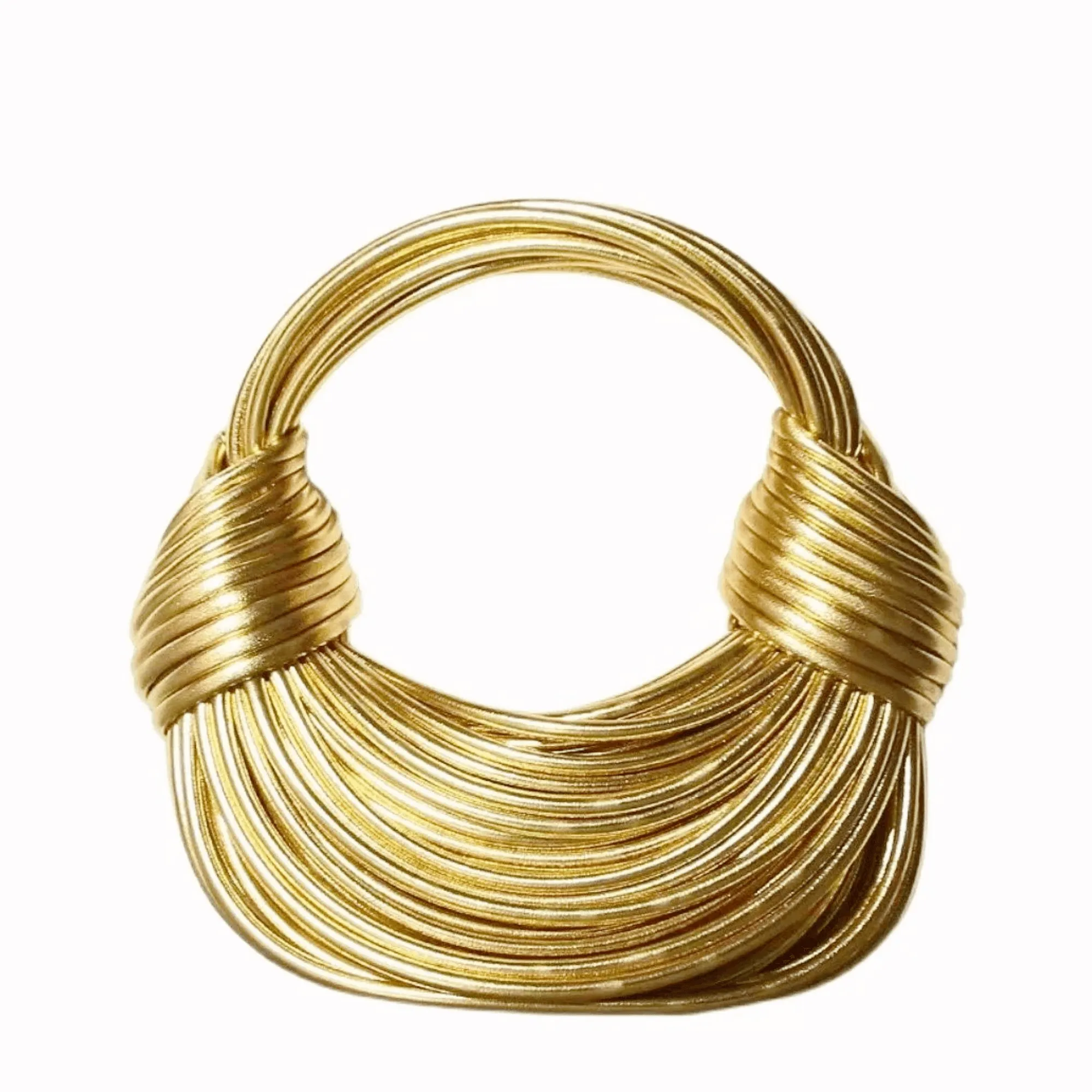 Luxury Evening Purses For Women Golden Noodle Knot Design Dinner Party Clutch Bag Luxury