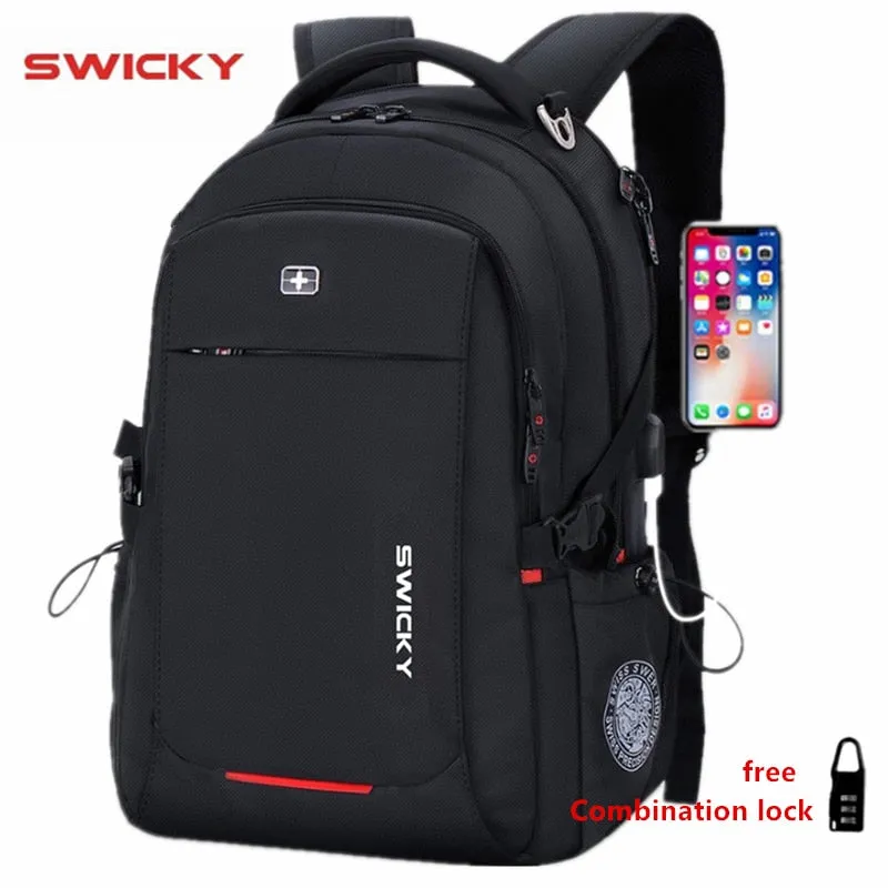 Mens Multifunction Business Casual Travel Anti-theft Waterproof Laptop Backpack