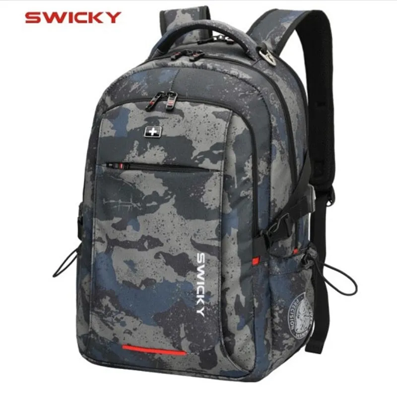 Mens Multifunction Business Casual Travel Anti-theft Waterproof Laptop Backpack