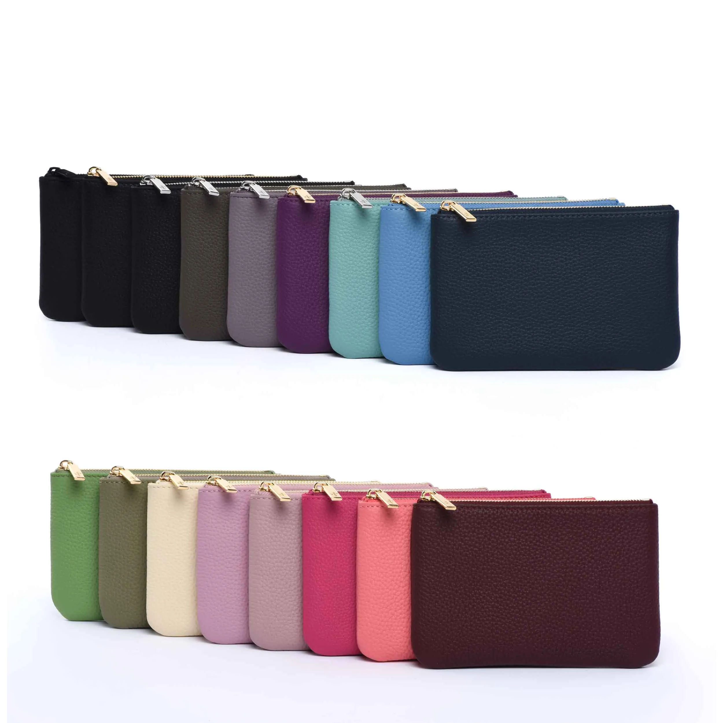 MINI "M" Case - Togo Leather Zipped Pouch