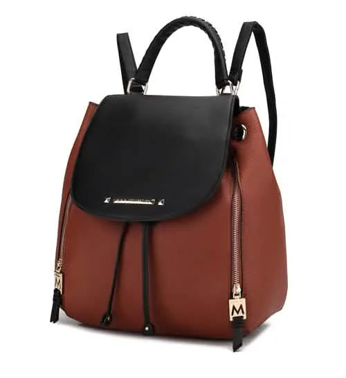 MKF Collection Sustainable Vegan Leather Kimberly Backpack for Fashion-Forward Women by Mia K